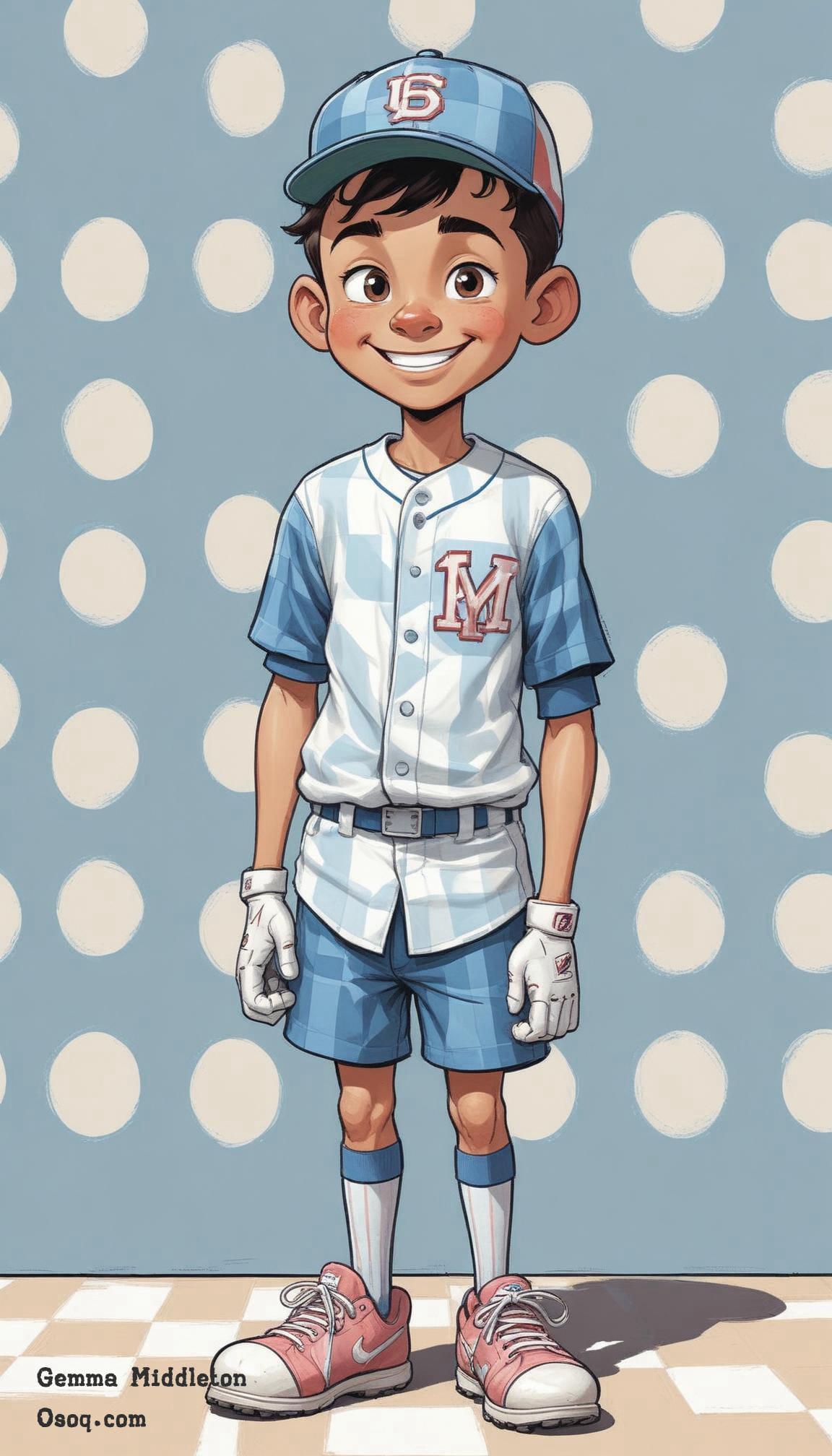 Baseball caricature 03