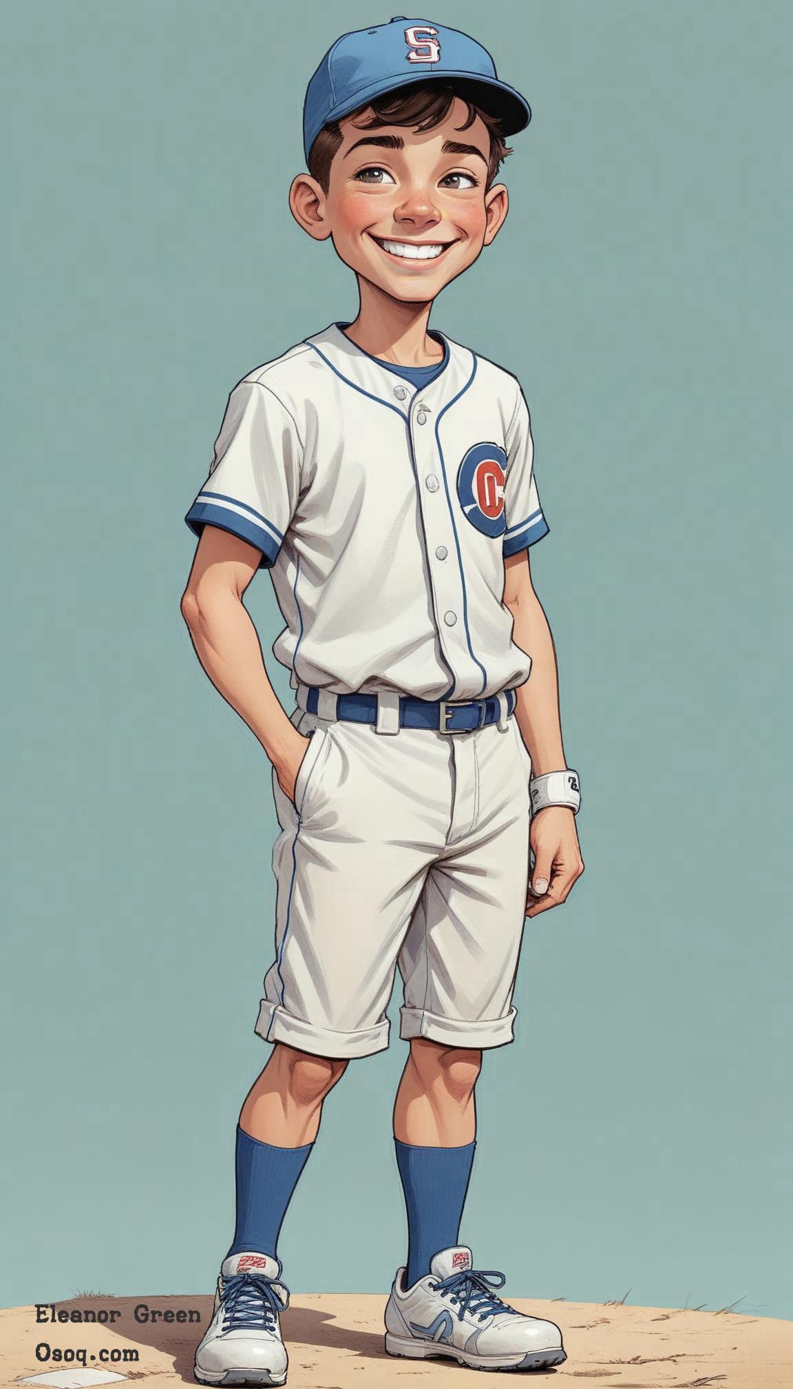 Baseball caricature 04