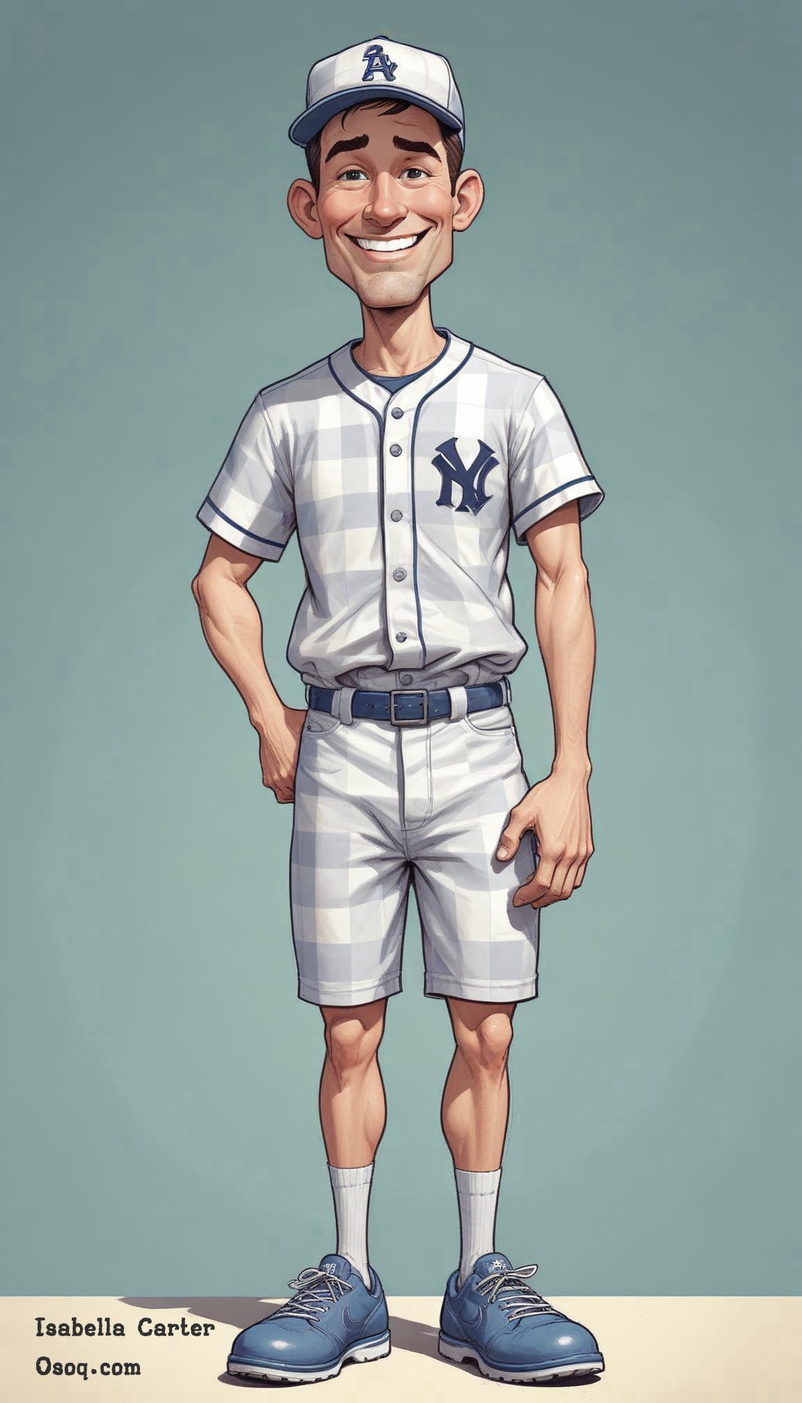 Baseball caricature 12