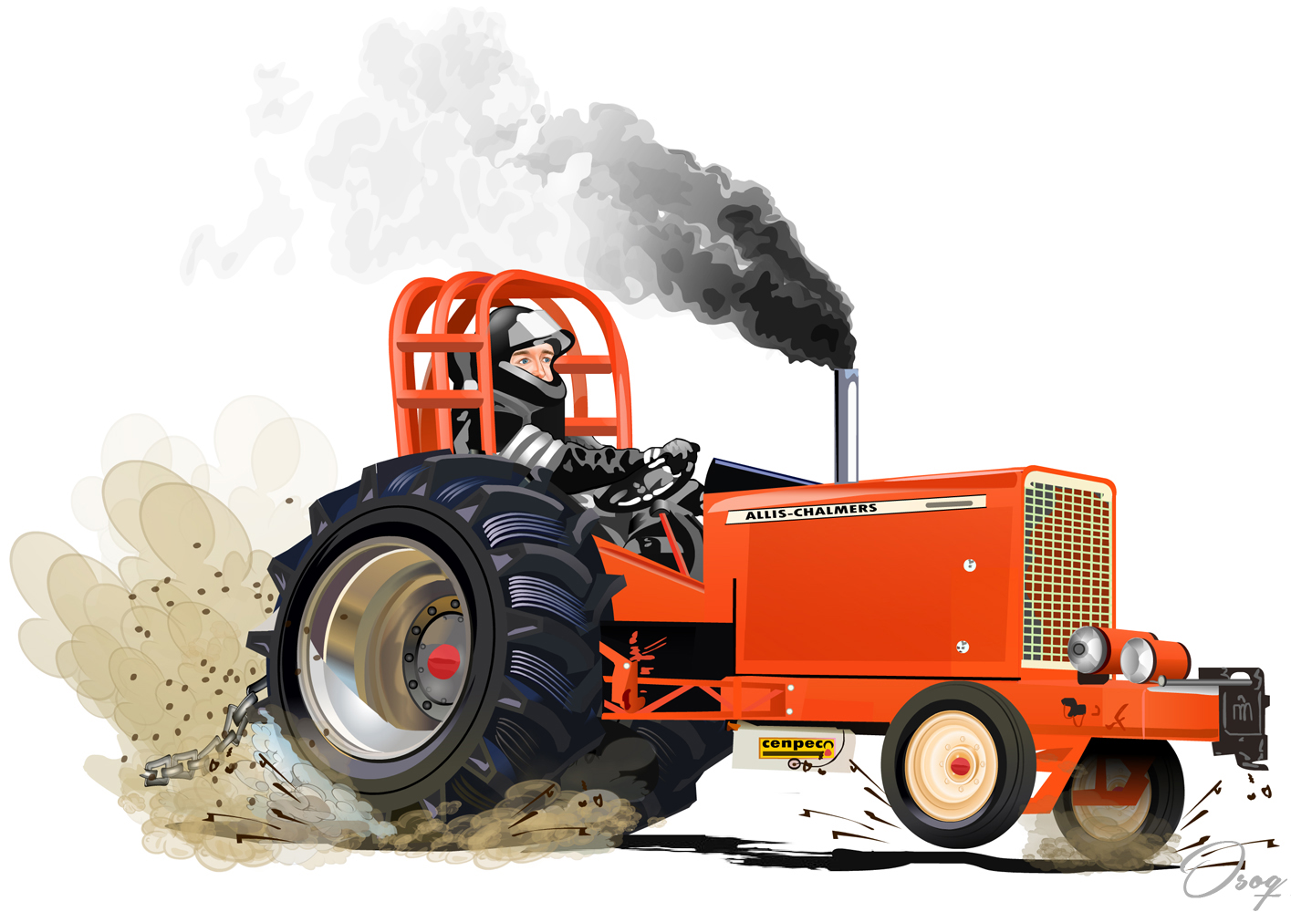 Tractor Caricature