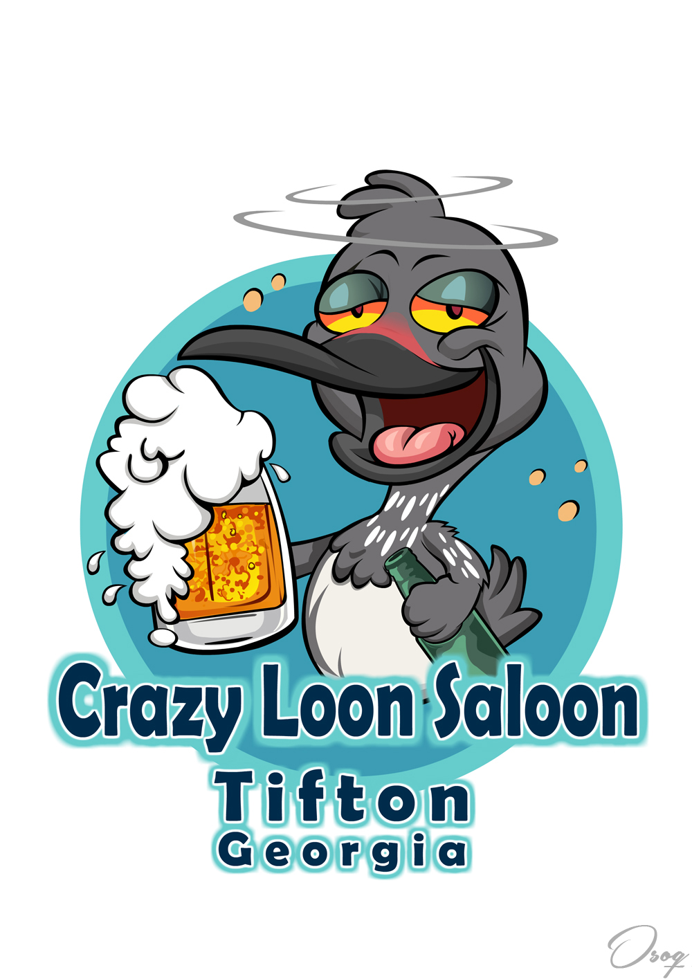 Saloon Cartoon Logo