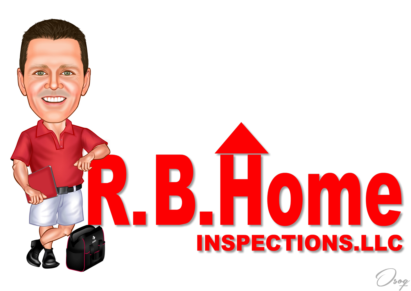 Home Inspections Cartoon Logo