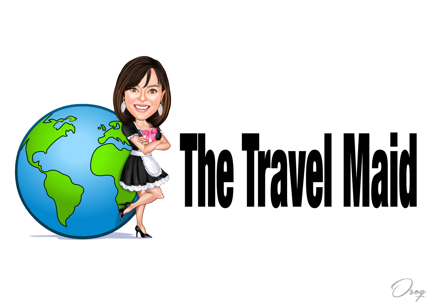 Travel Service Cartoon Logo