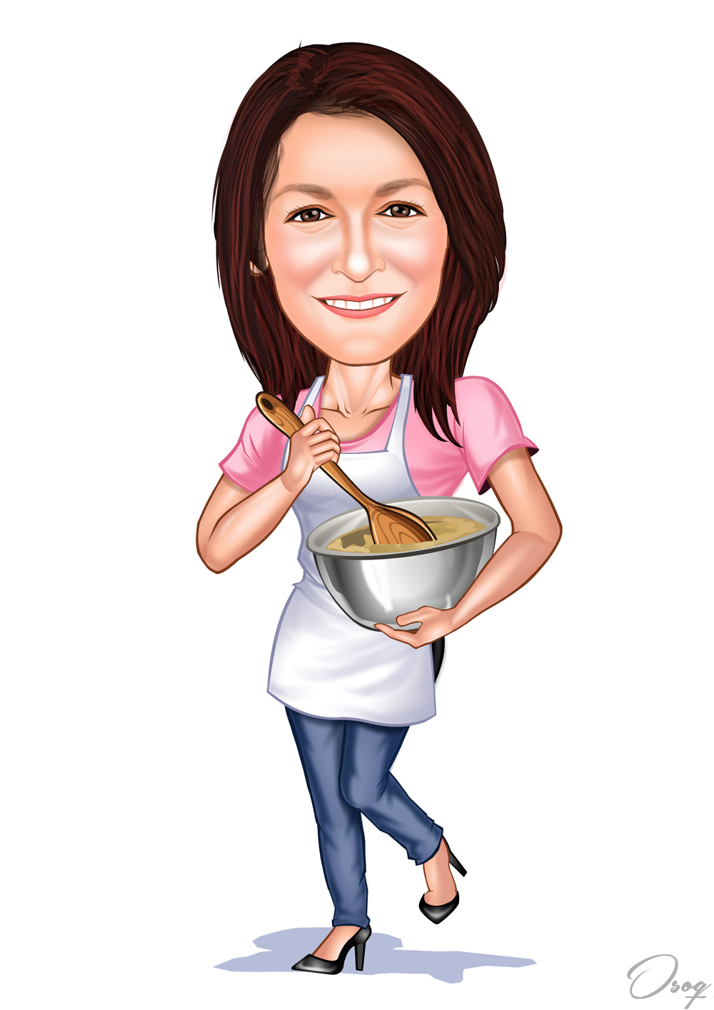 Housewife Caricature