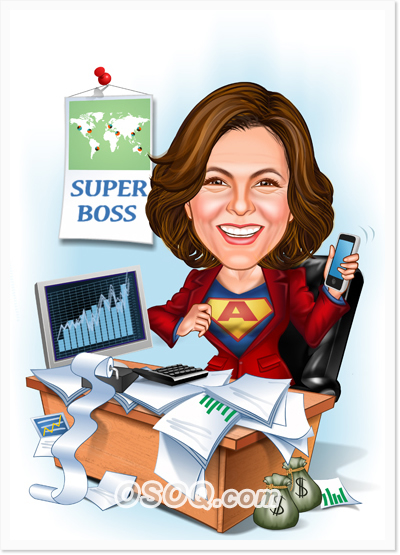 Super Boss Caricature