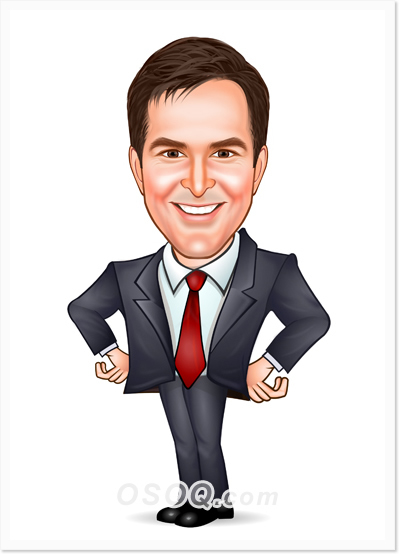 Marketing Consultant Caricature