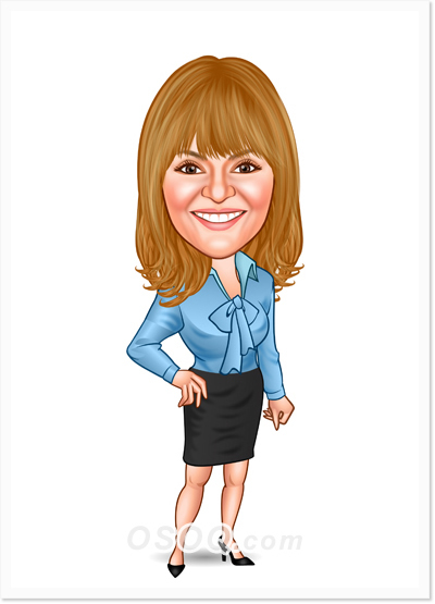 Sales Executive Caricatures