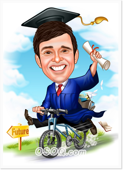 Student Graduate Caricatures