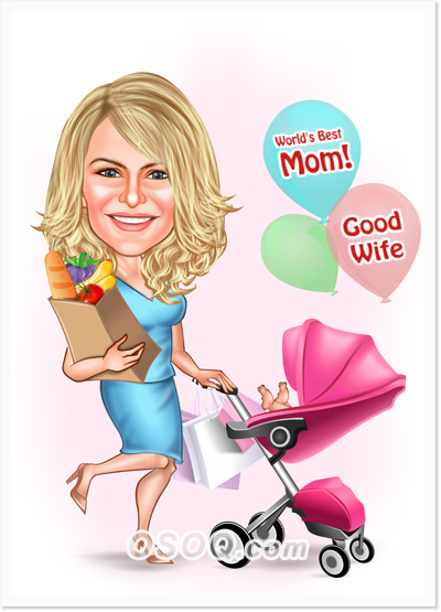 Best Mother Caricature