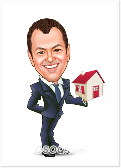 Real Estate Agent Caricatures