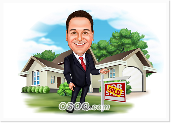 Estate Agent Caricatures