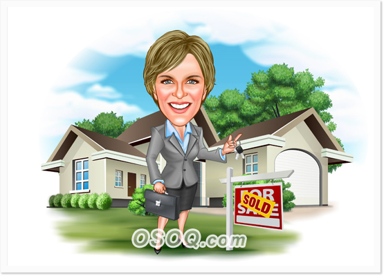 Estate Agent Caricature