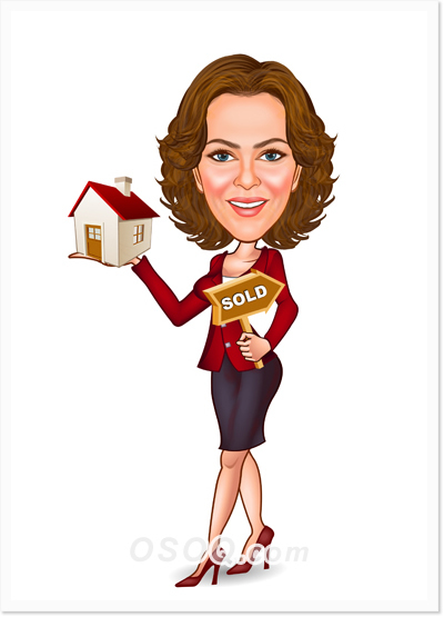 Real Estate Caricature