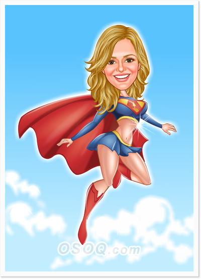 Super Girl Movie Caricatures