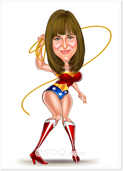Superwoman Movie Caricatures