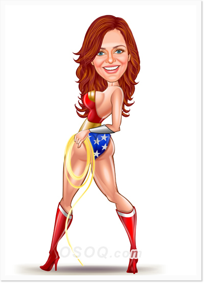 Superwoman Movie Caricatures