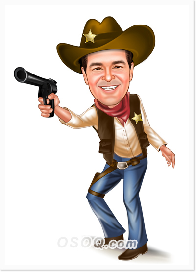 West Sheriff Caricature