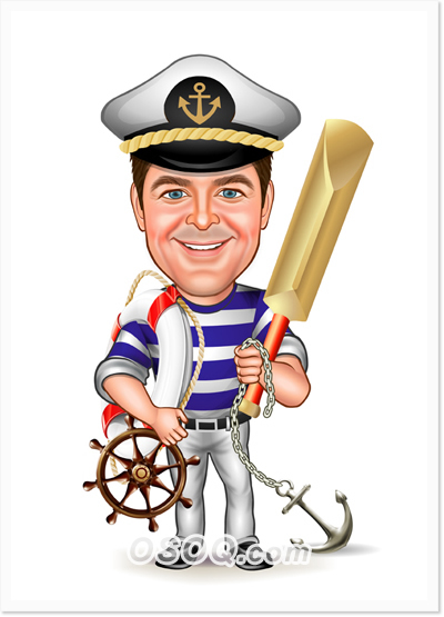 Navy Sailor Caricature