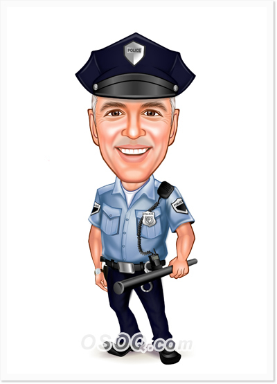 Police Sergeant Caricature