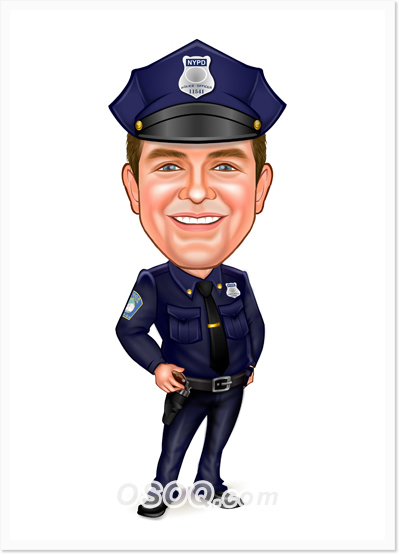 Police Offcer Caricature