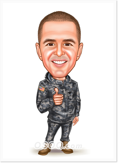 Soldier Caricature