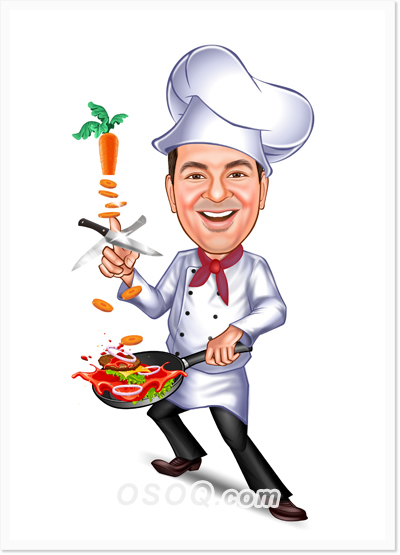 Restaurant Caricature | Osoq.com