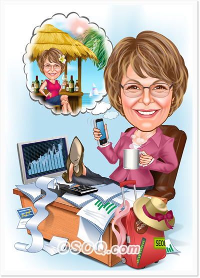 Retirement Gift Caricatures