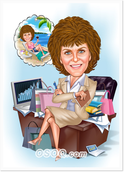 Retirement Life Plan Caricatures