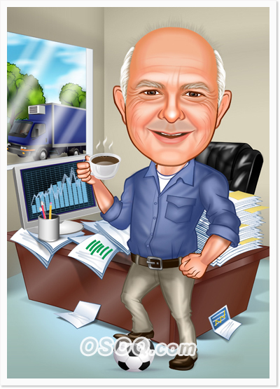 Retirement Caricatures | Osoq.com