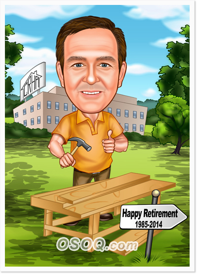 Retirement Caricatures | Osoq.com