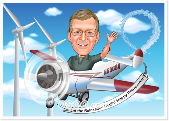 Celebrate Retirement Caricatures