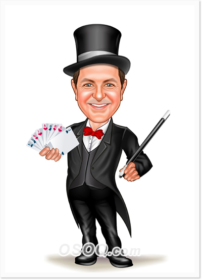 Magician Caricature