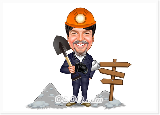 Miner Caricatures