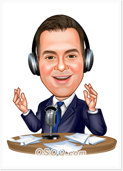 Radio Host Caricatures