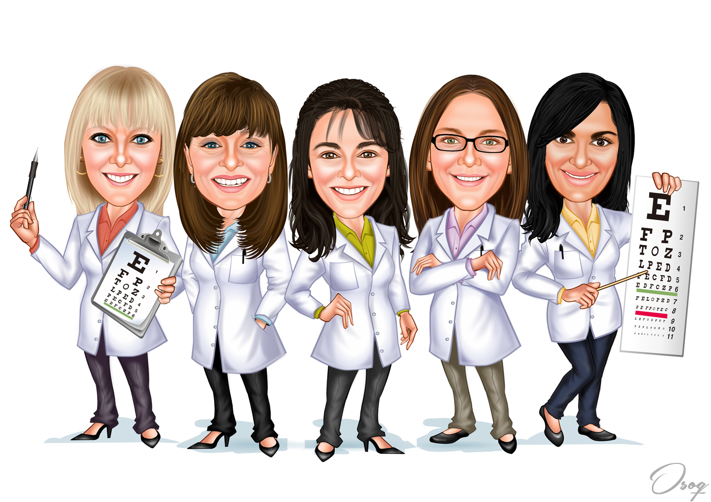 Ophthalmologists Personalized Caricature