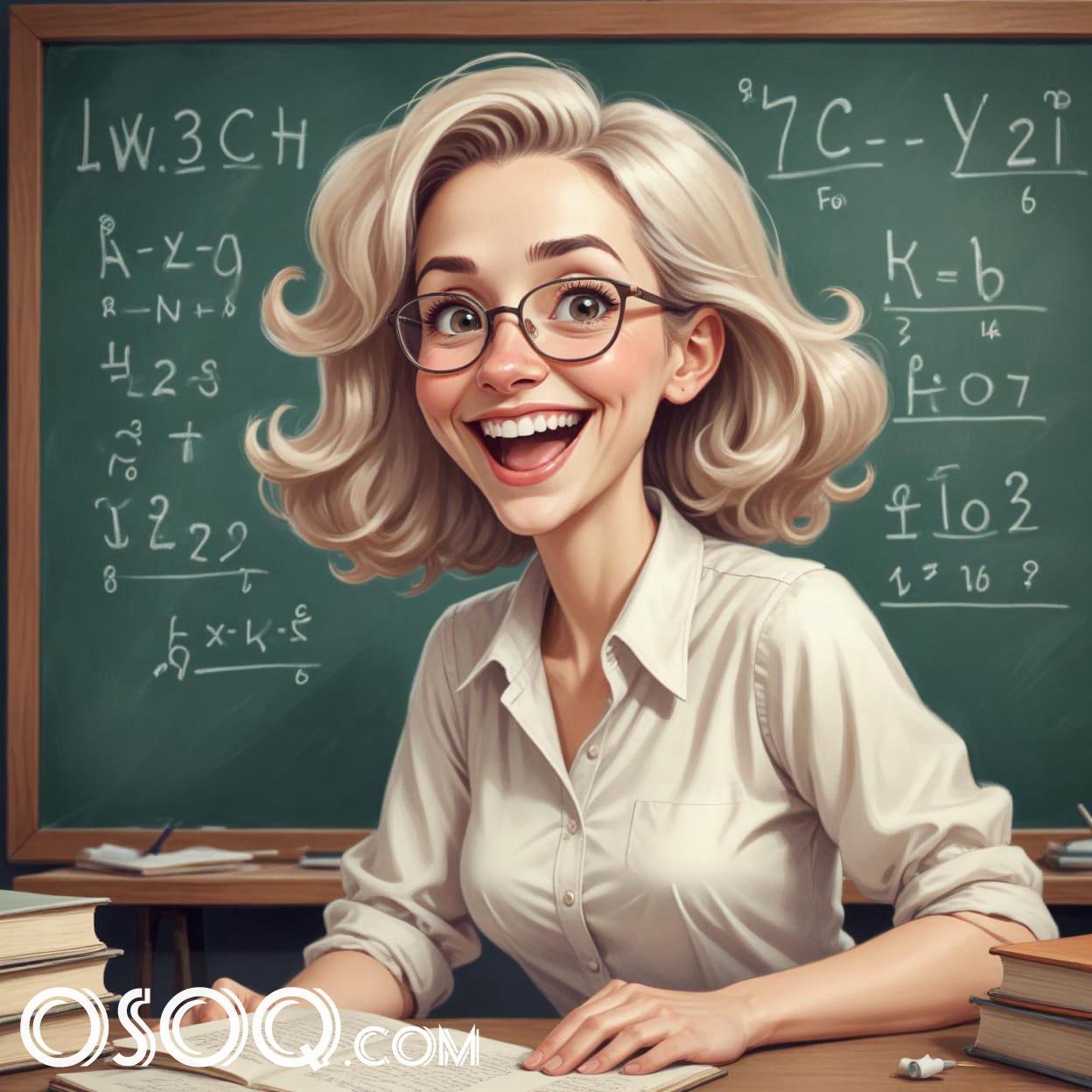 Beautiful teacher cartoon 17