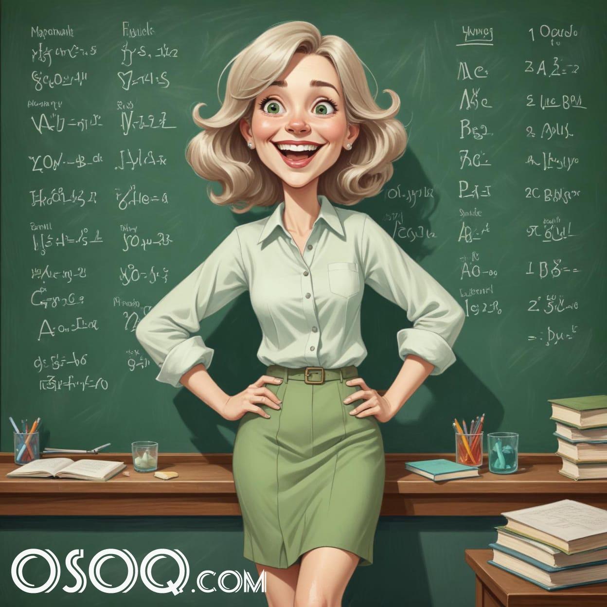 Beautiful teacher cartoon 19