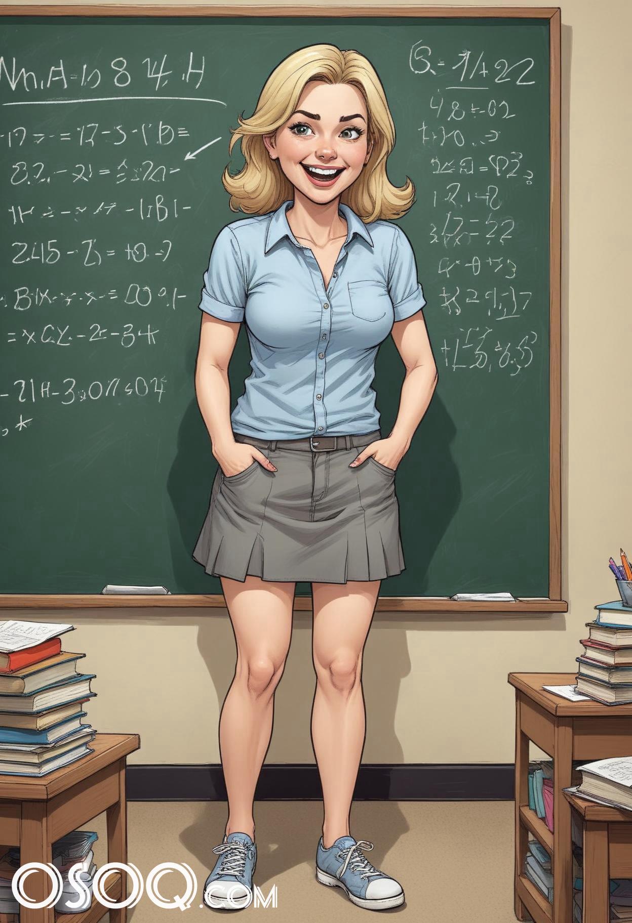 Cartoon image of a teacher 01