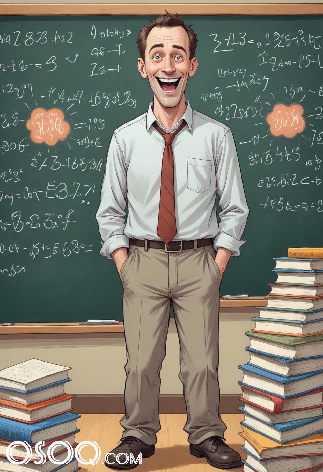 Cartoon image of a teacher 06