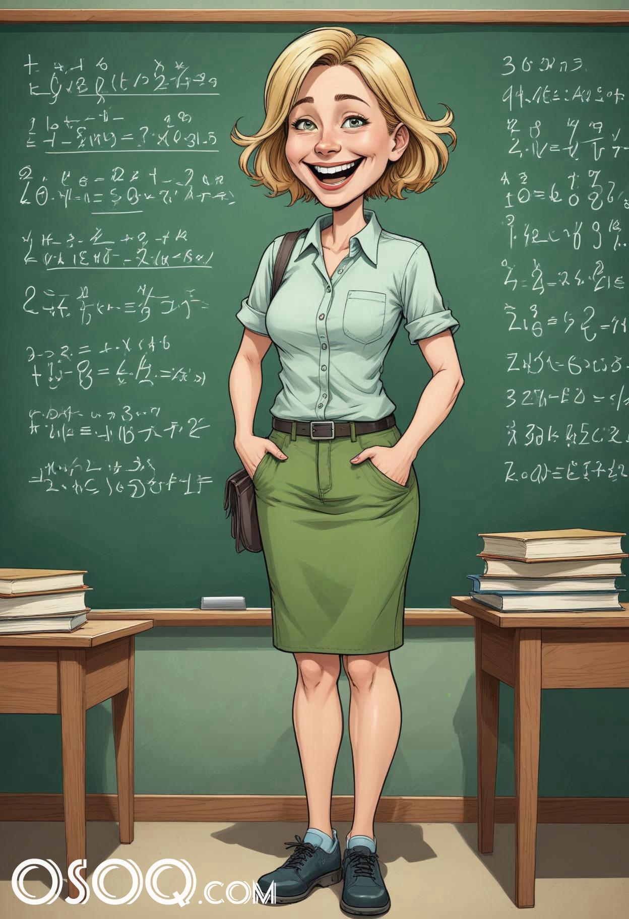 Cartoon image of a teacher 10