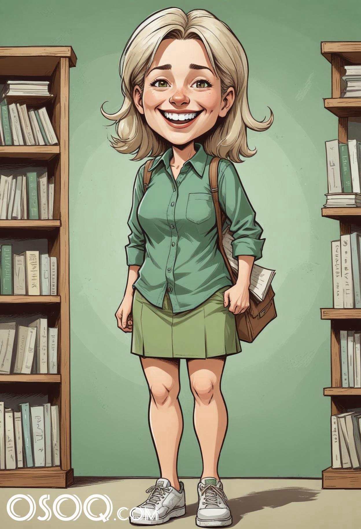 Cartoon image of a teacher 11