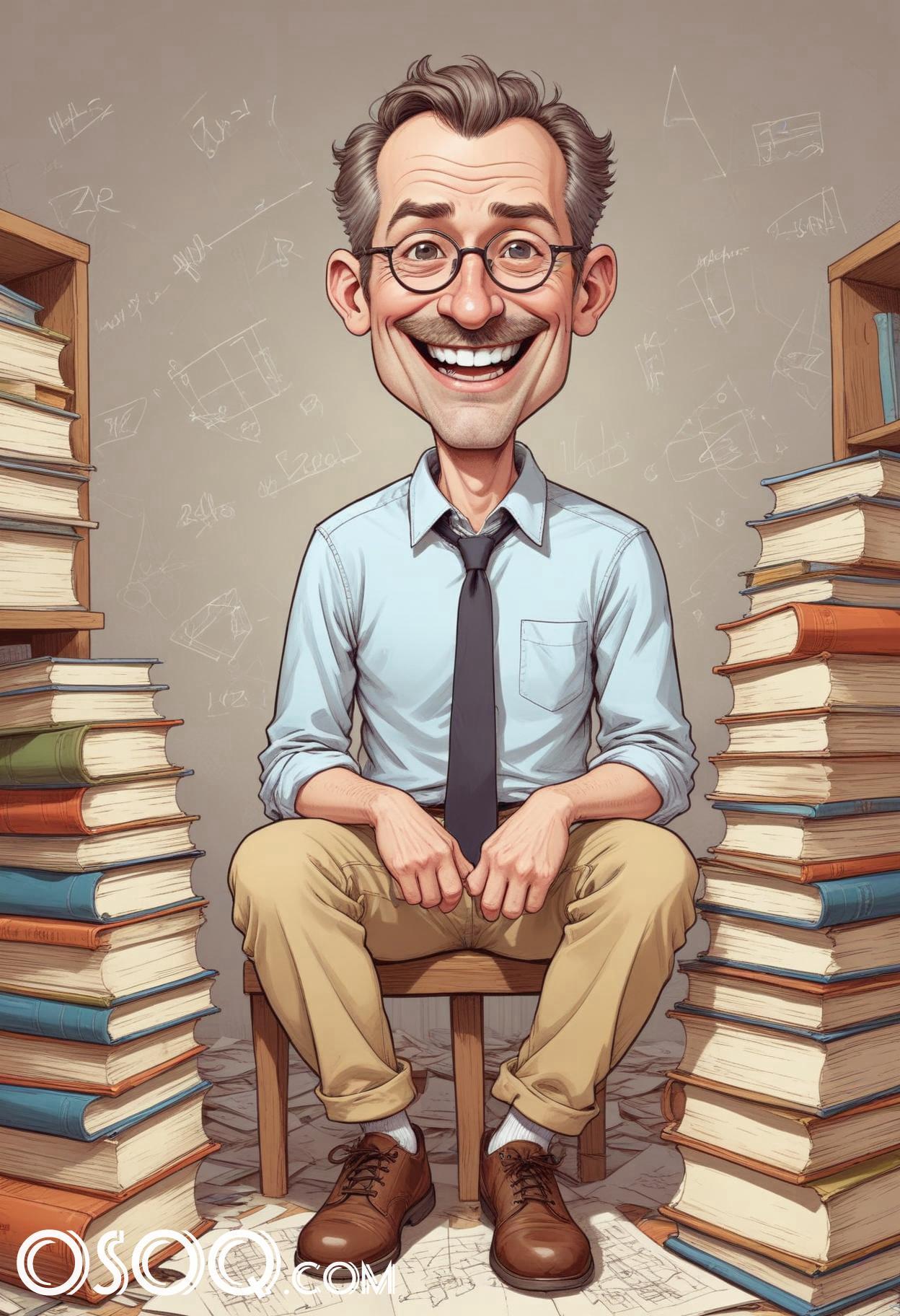 Cartoon image of a teacher 13