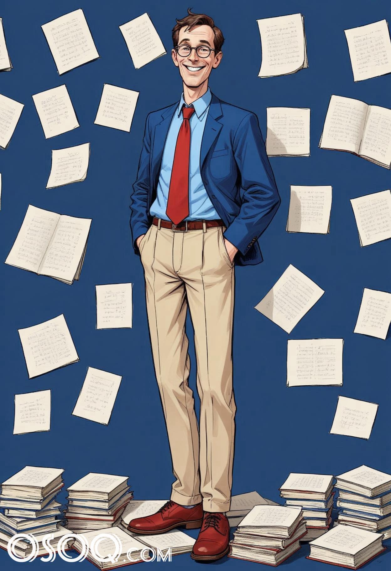 Cartoon image of a teacher 14