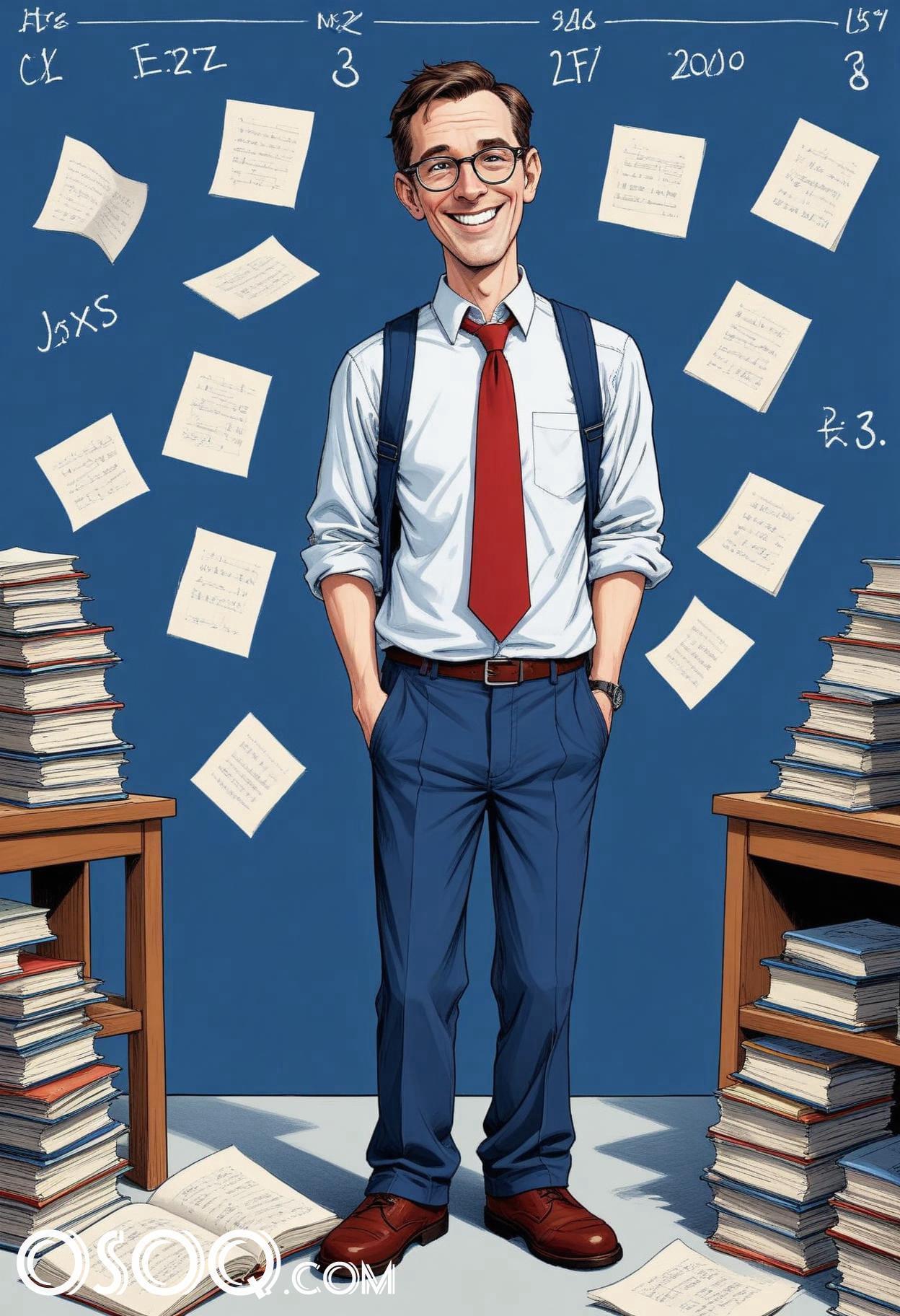 Cartoon image of a teacher 15