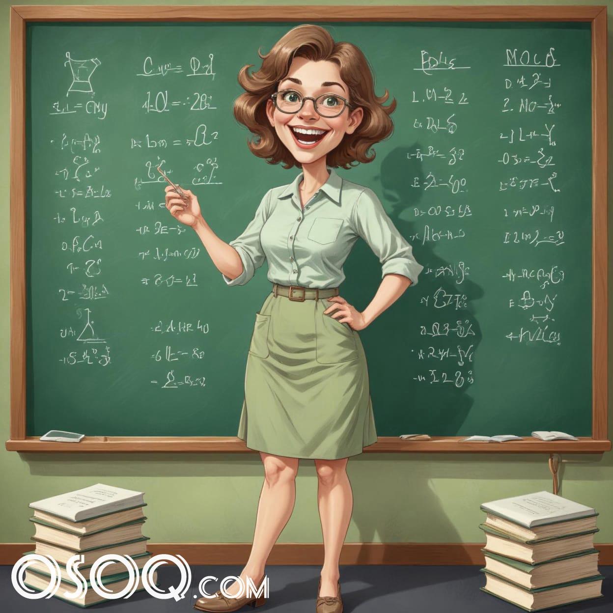 Cartoon image of a teacher 16