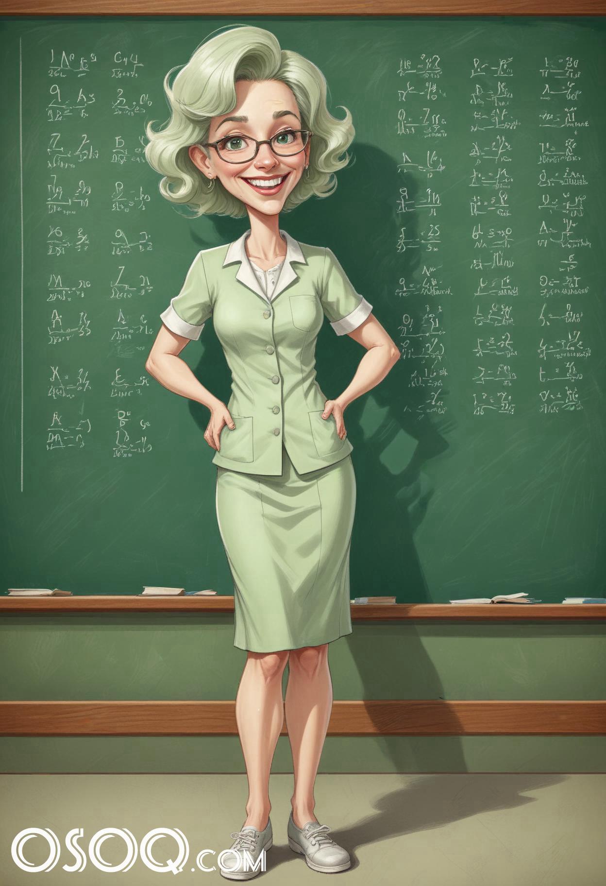 Cartoon image of a teacher 17