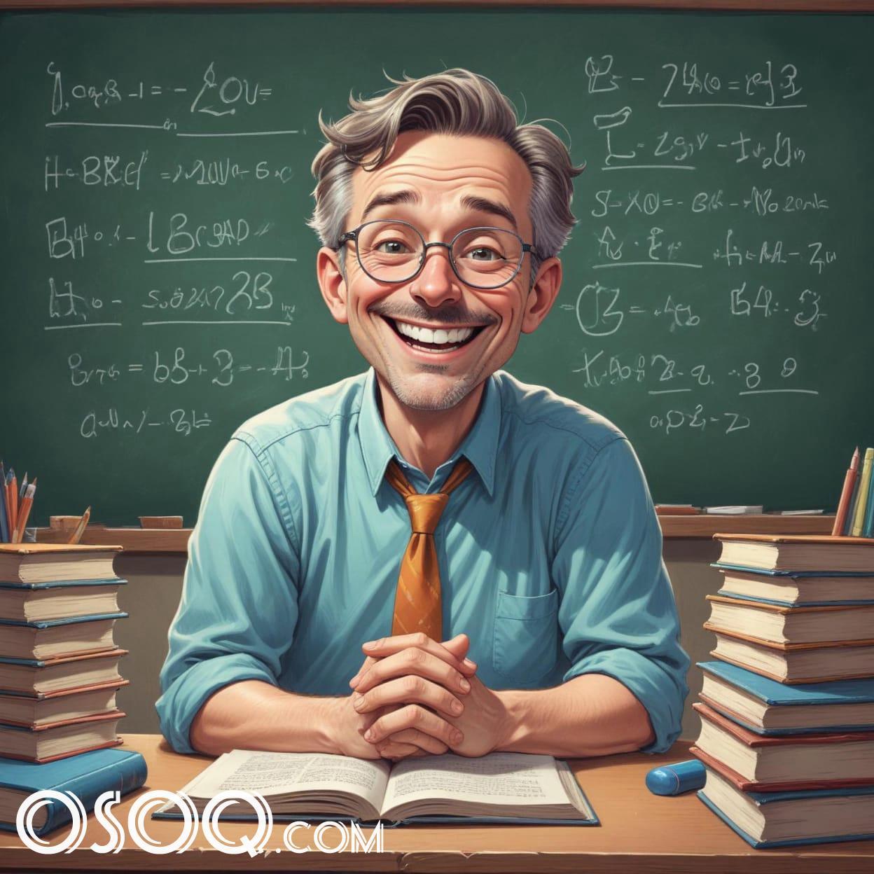 Cartoon male teacher 07