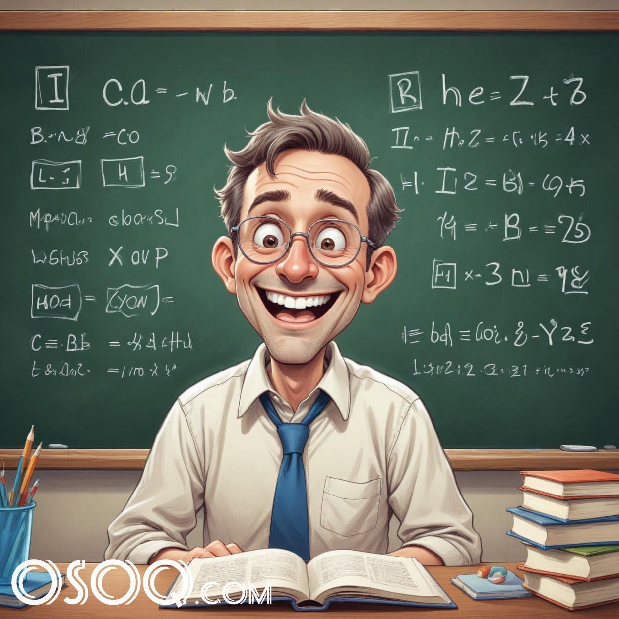 Cartoon male teacher 08