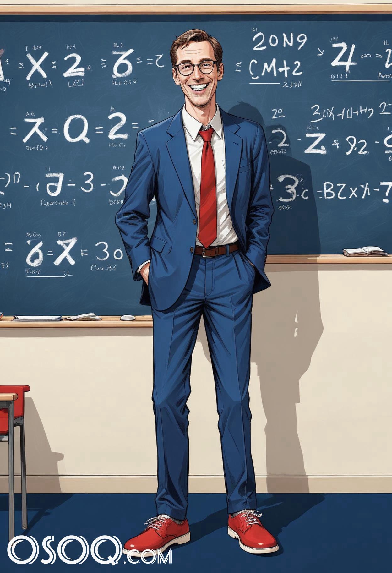 Cartoon male teacher 11