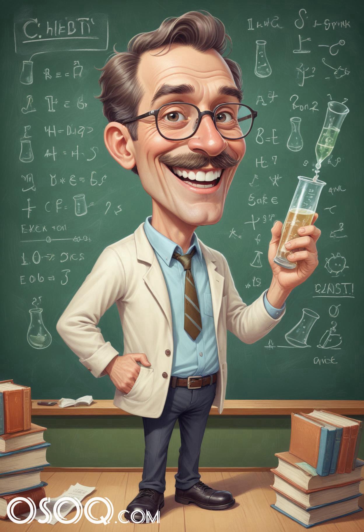 Cartoon male teacher 20